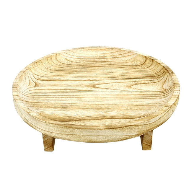 Courtyard Round Wooden Bench Fire Storage Rack New Balcony Succulent Orchid Flower Pot Rack M