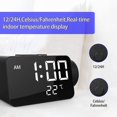 thumbnail image 5 of Reloj despertador digital proyectado con puerto USB, compatible con repetición de dormitorio, 5 of 5