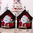 thumbnail image 3 of YINKUU Christmas Chair Covers 4pcs Merry Christmas Dining Room Chair Back Slipcovers Santa Claus Snowman Xmas Chair Covers for Christmas Holiday Home Decor, 3 of 10