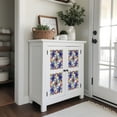 thumbnail image 6 of Mi Alma Blue Red Floral Peel & Stick Tiles - Vinyl Backsplash 8x8, 6 of 18