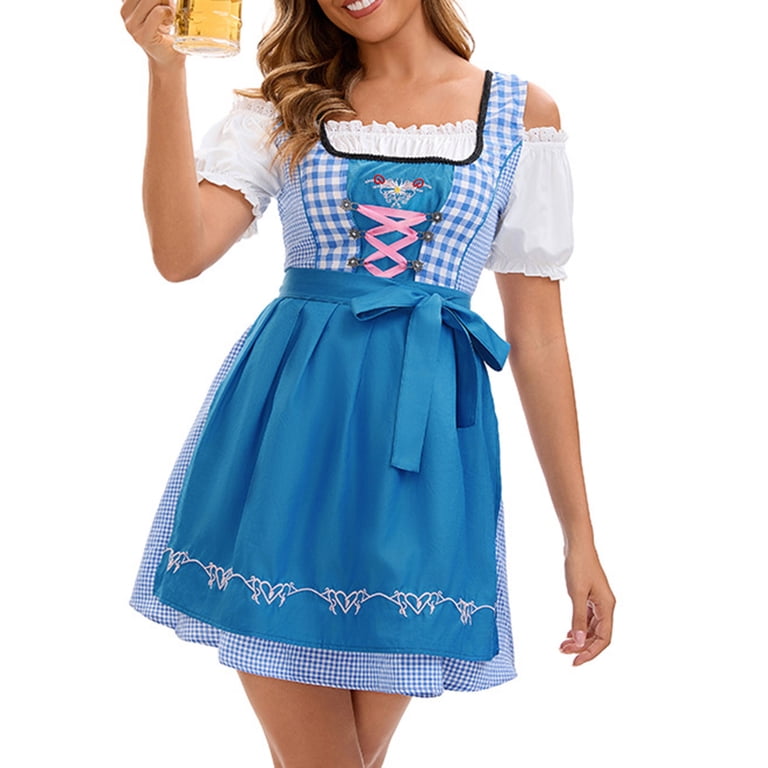 Ohufall Oktoberfest Outfits for Women Fashion Short Sleeve A-Line Bavarian Dirndl Dress Cute Vintage Medieval Beer Festival German Dress Gothic Victorian Rave Dress - Walmart.com Ohufall Oktoberfest Outfits for Women Fashion Short Sleeve A-Line Bavarian Dirndl Dress Cute Vintage Medieval Beer Festival German Dress Gothic Victorian Rave Dress - Walmart.com