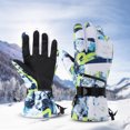 thumbnail image 1 of Guantes de esquí para hombre, resistentes al frío, con forro polar, gruesos, a prueba de viento, con pantalla táctil, para montañismo, motocicleta, conducción al aire libre, guantes cálidos, 1 of 6