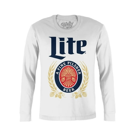 Tee Luv Miller Lite Long Sleeve Beer T-Shirt