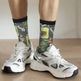 thumbnail image 6 of Pofeuu Cartoon Dinosaurs Print Crew Socks, Adult Running Hiking Socks for Youth and Adult, 6 of 6