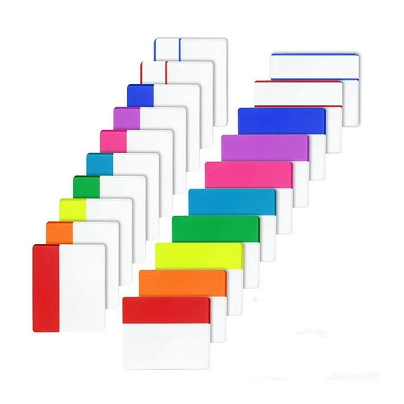 1200 Pieces Tabs 2 Inch Sticky Index Tabs, Colored Page Markers