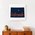 thumbnail image 4 of Creative Products Blue and Orange Colorado Pride 16 x 16 Canvas Wall Art, 4 of 5