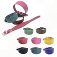thumbnail image 2 of Adjustable Leather Collar for Large Dogs & Italian Greyhounds, Durable Pet Accessory, Yellow Strap, 2 of 3