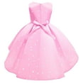 thumbnail image 2 of Girls Polka Dot Flower Dress Princess Wedding Birthday Halloween Ball Gown, 2 of 6