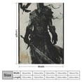 thumbnail image 4 of Viking Blanket Viking Samurai Decor Throw Blanket Viking Gifts for Girls Boys Super Warm Soft Plush Lightweight Flannel Bed Blanket for Kids Adults Men Women, 4 of 6