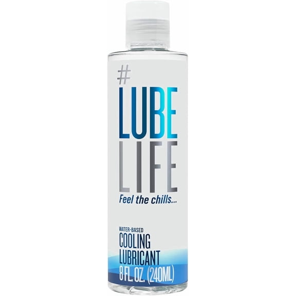 LUBELIFE Water-Based Cooling Lubricant For Sex, Non-Staining Tingling Feel Personal Lube, 8 fl oz
