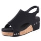 thumbnail image 3 of Sandalias de playa de verano estilo romano Sandalias de plataforma con punta abierta cómodas para mujeres, 3 of 9
