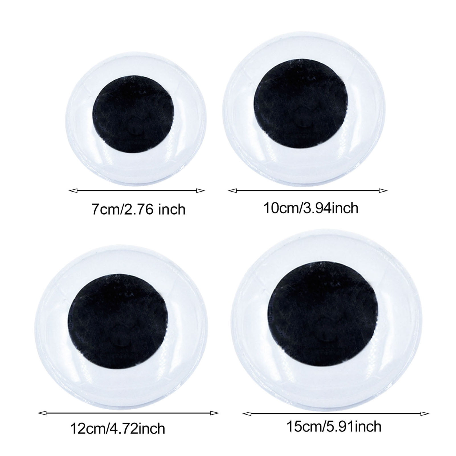 Sylvtty 8Pcs Halloween Eyes for Bushes Big Googly Eyes Halloween Giant Wiggle Eyes Self-Adhesive Eyes Sticker for DIY Crafts Home Decor