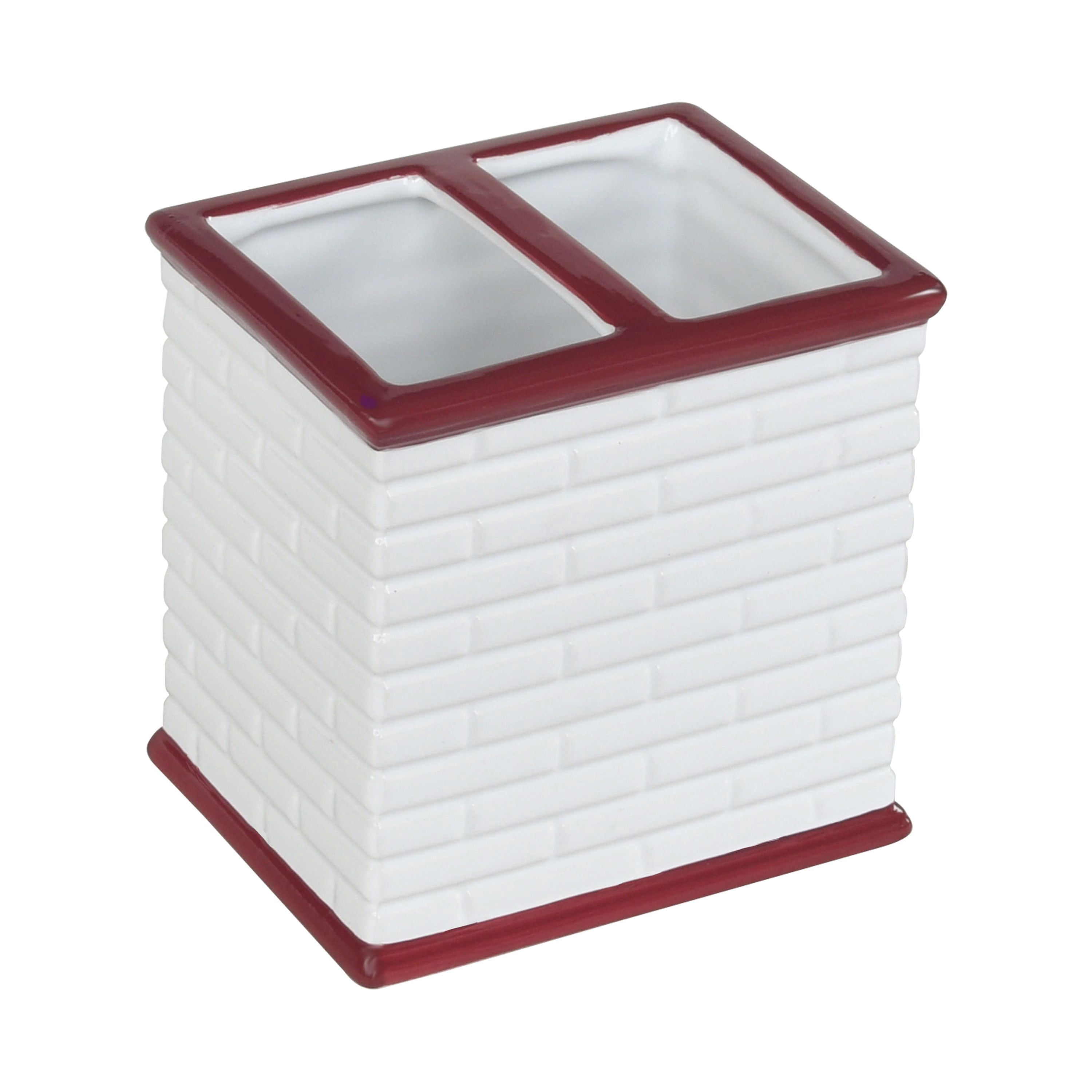 Ceramic 3 Pc Holiday Bath Accessory Organizer