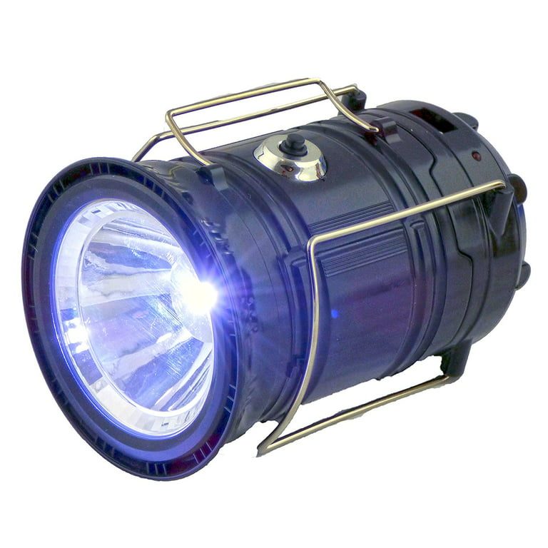 Solar LED Lantern 3 Mode Flashlight Portable Outdoor Rechargeable