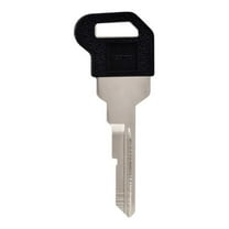 Automotive Universal Key Blank for 6R Single Sided for Buick - Case of 5, Black & Silver
