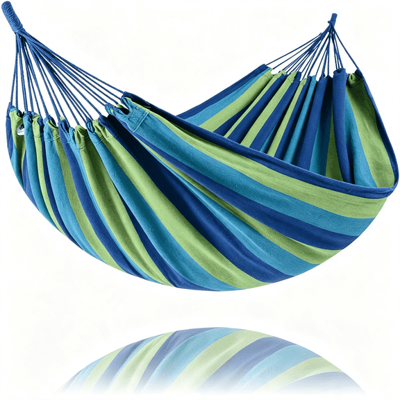 XIBUFE Hammock Replacement for Stand,Blue&Green|Hammocks Outdoor Camping Double Hammock Hammock Replacement
