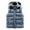 Blue, variant on Men's Winter Puffer Vest Removable Hooded Quilted Padded Sleeveless Vest Color: Black Size: XL