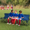 thumbnail image 2 of Outsunny 6 Seat Sport Bench, Folding Portable Outdoor Bench, Blue, 2 of 9