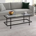 thumbnail image 2 of Evelyn&Zoe 17" Contemporary Clean Lined Metal Coffee Table in Black/Bronze Finish, 2 of 7