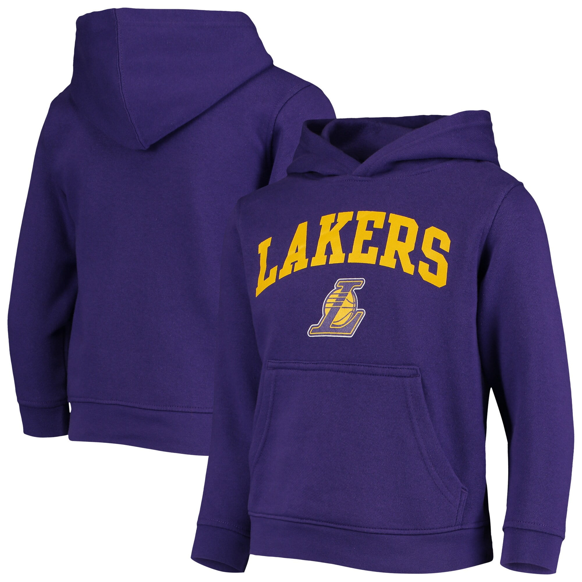 Outerstuff Youth Purple Los Angeles Lakers Team Pullover Hoodie Walmart Com Walmart Com