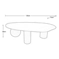 thumbnail image 2 of Mesa de Centro Váríxa Stone Blanca – Mesa Moderna para Sala, Cubierta Tipo Piedra, Diseño Contemporáneo y Elegante, 2 of 3
