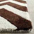 thumbnail image 3 of SAFAVIEH Cambridge Kaitlyn Zig Zag Stripes Wool Area Rug, Dark Brown/Ivory, 5' x 8', 3 of 7