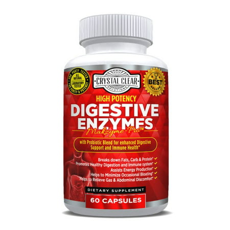 Digestive Enzymes -60 Caps (Best Digestive Enzymes For Kids)