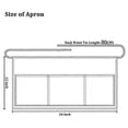 thumbnail image 2 of 6 Pack Black Waist Aprons With 3 Pockets - Half Aprons For Waitress Waiter 24 X 12 Inch Server Apro, 2 of 5