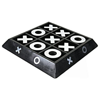 Tic Tac Toe Board Game 5.91 x 5.91 Tic Tac Toe Table Game Resin XOXO Board  Game Early Education Toys 2 Players Portable Tabletop Board Game for Family  Adults and Kids 