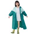 thumbnail image 2 of UACY Kids Rain Poncho with Hood Reusable Rain Jacket Lightweight & Durable Raincoats for Boys and Girls for Travel Outdoor (Green, 12-14 Years), 2 of 4