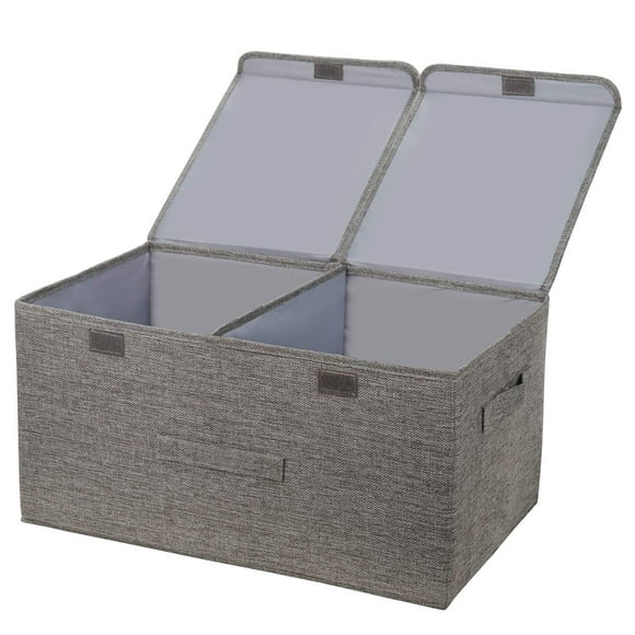 jovati Storage Box Collapsible Linen Fabric Clothing Basket Bins Toy Box Organizer