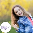thumbnail image 1 of Verano lindo de terre playa viaje niñas protección lentes polarizadas ligeras moda - Púrpura Yotijar gafas de sol para niños, 1 of 9