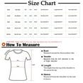 thumbnail image 3 of CHOK Ichuanyi Hauts pour Femmes Liquidation d'Été T-shirt Imprimé Mode pour Femmes Blouse Mi-Longue Manches 3/4 Col Rond Hauts Décontractés, 3 of 5