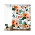 thumbnail image 3 of Floral Shower Curtain - Boho Black, Dark, Unique Bohemian Style For Bathroom With 12 Hooks, 60"(W) X 72"(H) Back To School, 3 of 4