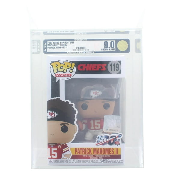 Kansas City Chiefs NFL Funko POP Vinyl Figure | Patrick Mahomes II | Rated AFA 9.0