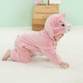thumbnail image 5 of 0-3T Newborn Toddler Baby Winter Warm Fleece Hooded Rompers Animals Costume Infant Halloween Xmas Cosplay Clothes, 5 of 14