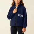 thumbnail image 5 of OGLCCG Kids Fleece Jacket Boys Girls Long Sleeve Full Zip Coat Comfy Casual Fall Winter Warm Jacket with Pockets Size 2-14, 5 of 8