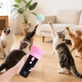 thumbnail image 4 of LGCASL Electric Cat Toys, Interactive Animal Teaser Toy with Two Tone Color Blocking Design Fun Indoor Companion for Animal (Two Aaa Batteries Not Included, Required for Use), Blackpink, 4 of 5