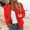 Red, variant on Women's Lightweight Casual Baseball Jacket Long Sleeve Zip up Outerwear Coat with Pockets Stylish Comfortable Everyday Wear Spring Fall Womens Jacket Tops Vest Coats for Women Womens Casual