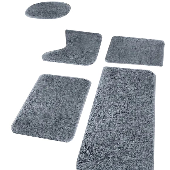 Cqxid Latrine Mat Under $20 Home & Garden Toilet Mat Tie Dye Hair Toilet Five Piece Toilet Plush Mat At The Door Toilet Floor Mat
