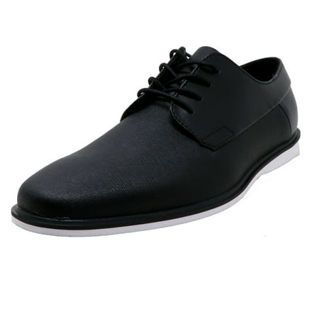 UPC 191712498466 product image for Calvin Klein Men's Wilfred Saffiano / Brushed Smooth Black Ankle-High Leather Ox | upcitemdb.com
