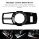 thumbnail image 4 of Headlight Control Panel Foglight Switch Button Surround Trim Replacement for 5 6 7 Series X3 X4 Glossy Black, 4 of 5
