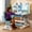 Blue, variant on YNCE Kids' Study Desk and Chair Set, Adjustable Height Children's Writing Table with Sitting Posture Corrector & Foot Pedal & Book Stand, Kids' Ergonomic Study Table for Students