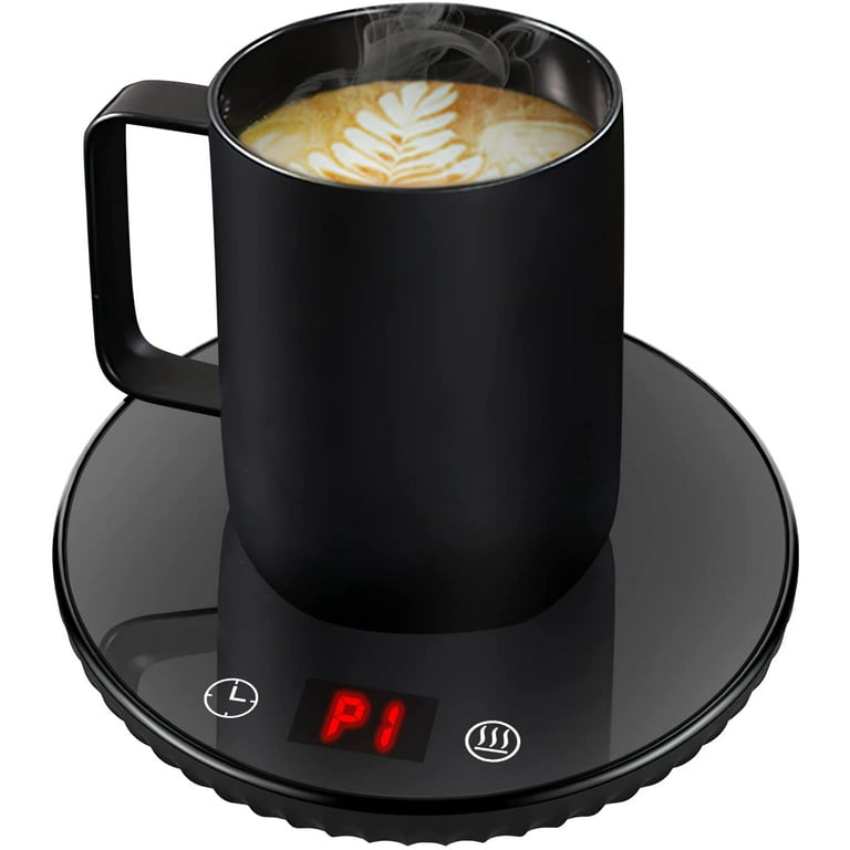 Coffee Cup Warmer, GAITON Coffee Mug Warmer Electric Plug in for Desk with  Automatic Shut off, Black 