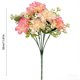thumbnail image 4 of Yhmxh Flores artificiales de rosas e hortensias, ramo de seda con tallos, tallos de flores RFaux para bodas, fiestas, arreglos florales, decoración de mesas y centros de mesa para el hogar., 4 of 6