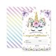 thumbnail image 2 of Invitaciones mágicas de cumpleaños de unicornio, Outego, invitaciones de unicornio con pur Outego Outego, 2 of 2