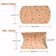 thumbnail image 5 of Paper Pillow Gift Boxes Packaging Boxes Party Favor Sweet Candy Box Flower Pattern BurlyWood 9.9x5.5x0.1cm Finished Product: 8x5.5x2cm, 5 of 5