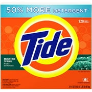 Tide Powder Laundry Detergent, Mountain Spring, 211 oz