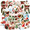 6A, variant on cartoon Christmas Stickers, Waterproof Christmas Sticker for Water Bottle Laptop Phone Cases Planner Skateboard Luggage Helmet Party Favor Decor, Ideal for Adults Teens Teacher Rewards