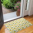 thumbnail image 2 of Yellow Lemon Fruit Slices White Pattern Door Rugs,Washable Non Slip Door Mats Indoor,Decorative Door Mats,Entry Mat Indoor for Entrance,Bedroom,Kitchen,Bathroom,17"x30", 2 of 6